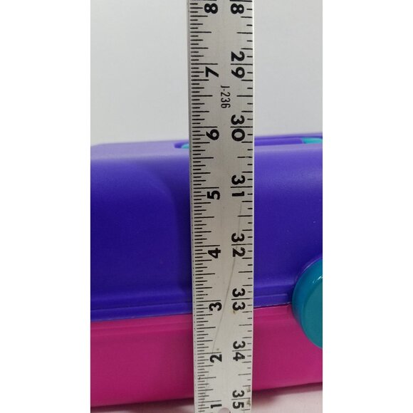 Caboodles Pink Purple Plastic Jewelry Makeup Storage Case w/ Tray 2762 Vtg 90s - Picture 9 of 10